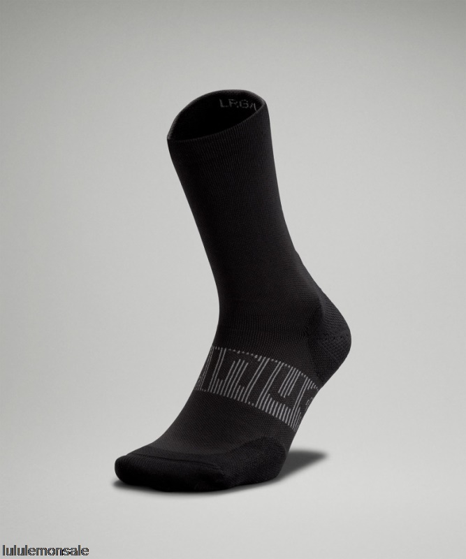 Lululemon Deutschland DELULU887 | Schwarz Power Stride Crew Socke